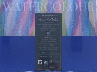 Blok pro akvarel  Fabriano 25% bavlny  300g Velikost: 18x24 cm