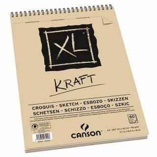 Blok XL KRAFT Canson 90g/m² - A3