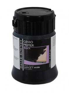 Černý akrylový šeps Gesso Daler-Rowney 250 ml