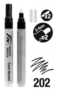 Daler Rowney plnicí Marker s náhradními hroty - M 2-4mm