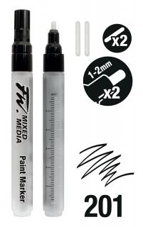 Daler Rowney plnicí Marker s náhradními hroty - S 1-2mm