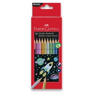 Metalické pastelky 10 ks Faber Castell