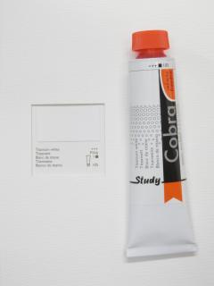 Olejová barva COBRA H2Oil 40 ml - Titanium white 105