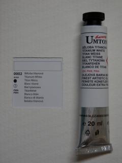 Olejová barva UMTON 20 ml - běloba titanová 02