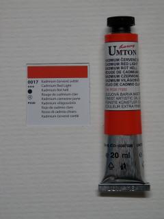 Olejová barva UMTON 20 ml - kadmium červené světlé 17