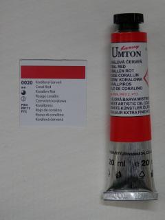 Olejová barva UMTON 20 ml - korálová červeň 20