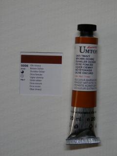Olejová barva UMTON 20 ml - okr tmavý 06