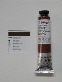Olejová barva UMTON 20 ml - olivová hněď 68