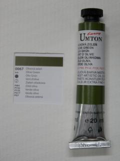 Olejová barva UMTON 20 ml - olivová zeleň 67