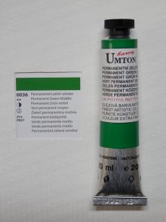 Olejová barva UMTON 20 ml - permanentní zeleň střední 36