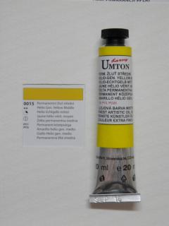 Olejová barva UMTON 20 ml - permanentní žluť střední 15