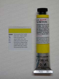 Olejová barva UMTON 20 ml - permanentní žluť světlá 66