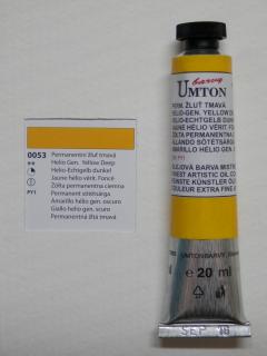 Olejová barva UMTON 20 ml - permanentní žluť tmavá 53