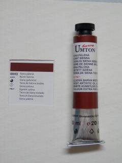 Olejová barva UMTON 20 ml - siena pálená 43