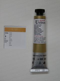 Olejová barva UMTON 20 ml - zlatý odstín 86