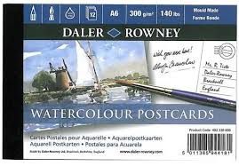 Pohlednice Daler-Rowney 12 ks - akvarelové kartony