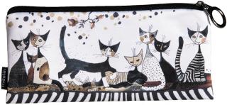 Pouzdro - penál, textil - Rosina Wachtmeister - Kočky v šedém