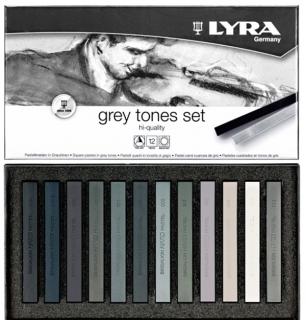 Suchý pastel - šedé tóny - LYRA