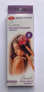 Suchý pastel v tužce 8 ks Portrét Nevskaya Palitra