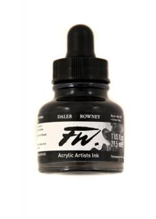 Umělecká tuš na akrylové bázi 29,5 ml - 38 odstínů černá: black