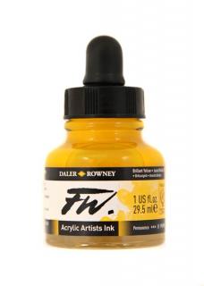 Umělecká tuš na akrylové bázi 29,5 ml - 38 odstínů žlutá: Brilliant Yellow