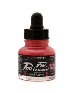 Umělecká tuš Perlescent na akrylové bázi 29,5 ml - 22 odstínů červená: Pearlescent Volcano Red