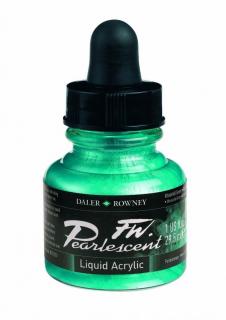 Umělecká tuš Perlescent na akrylové bázi 29,5 ml - 22 odstínů zelená: Pearlescent Waterfall Green