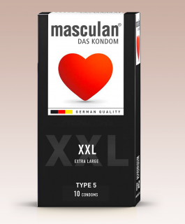 Masculan XXL Extra Large 10 ks (černé kondomy)