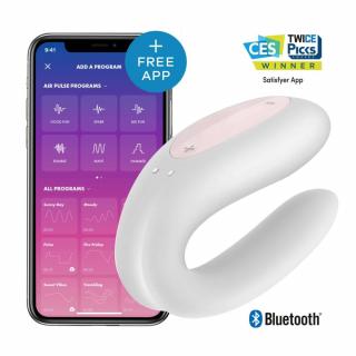 SATISFYER DOUBLE JOY WHITE