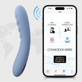 Svakom Ava Neo Interactive Thrusting Vibrator Blue