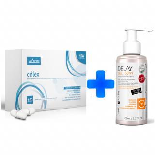 Akční set Crilex 120 kapslí + Delay Gel 150ml