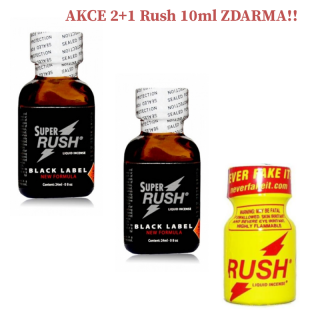 Poppers Maxi Super Black Rush 24ml 2+1 Zdarma