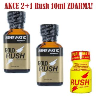 Poppers Rush Maxi Super Gold 24 ml AKCE 2+1 Zdarma