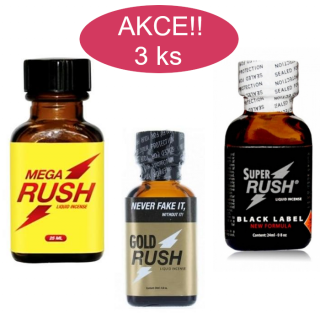 POPPERS RUSH mix pack 3ks 25ml