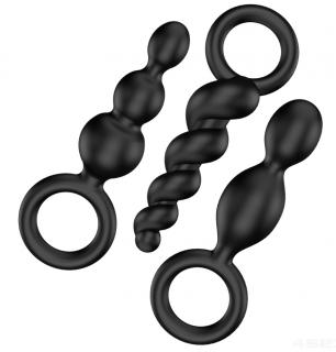 SATISFYER Plugs set of 3 pack black