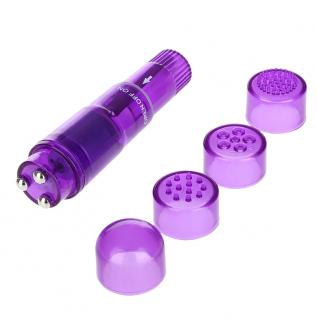 Vibrátor na klitoris Pocket Rocket Massager fialový