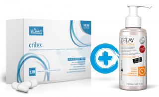 Crilex 120 kapslí + Delay Gel 150ml