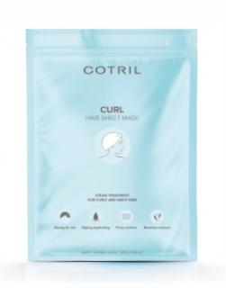 Cotril CURL Maska čepička, jednorázová, výživa a hydratace pro vlnité vlasy 35g