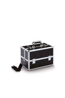 Kadeřnický a kosmetický kufr JOB 200 BLACK černý přes rameno