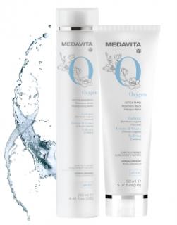 Medavita DETOX Šampon + maska detoxikační pro buněčnou obnovu a okysličení pokožky SET 250 ml+150 ml