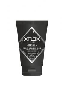 Xflex BLACK GEL černý modelovací gel, maskovací efekt pro prošedivělé vlasy 100ml