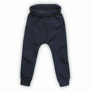 Dětské softshellové kalhoty s flísem / tmavě modrá 122/128