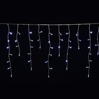 Solární vánoční osvětlení - Světelný déšť 50 LED bílá