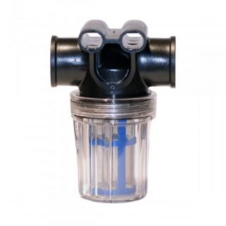 Vodní filtr plastový předřadný 1/2  F - 1/2  F, 50 mikronů (pouzdro vč. filtrační vložky)