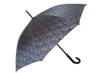 Dámský holový deštník JACQUARD stříbrný