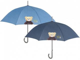 Dámský holový deštník Medvídek Barvy: Světle modrá
