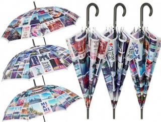 Dámský holový deštník Pohlednice z měst Města: New York
