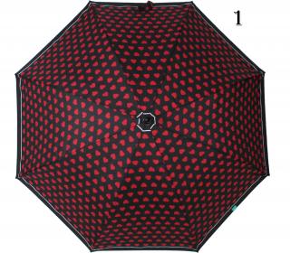 Dámský holový deštník srdíčkový Číslování: 1