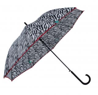 Dámský holový deštník  ZEBRANO  Barvy: Červená