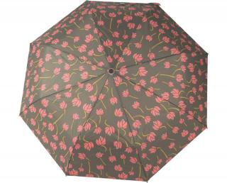 Dámský plně automatický deštník  Lotus Barvy: Olivově šedá